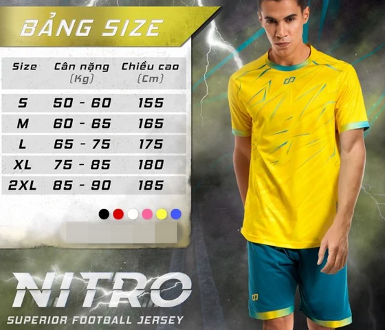 Bộ Quần Áo Bóng Đá CP Nitro Thun Lạnh Thấm Hút Mồ Hôi, Thiết Kế Năng Động, Chất Liệu Cao Cấp, Thoáng Khí, Đối Tượng Thể Thao