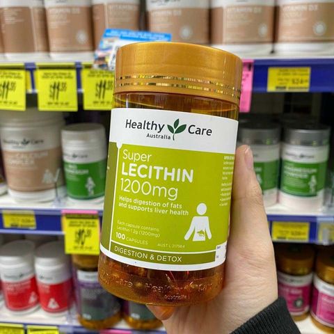Mầm đậu nành Healthy Care Super Lecithin 1200mg 100 viên - Hỗ trợ cân bằng nội tiết tố và làm đẹp da cho nữ giới trên 30 tuổi
