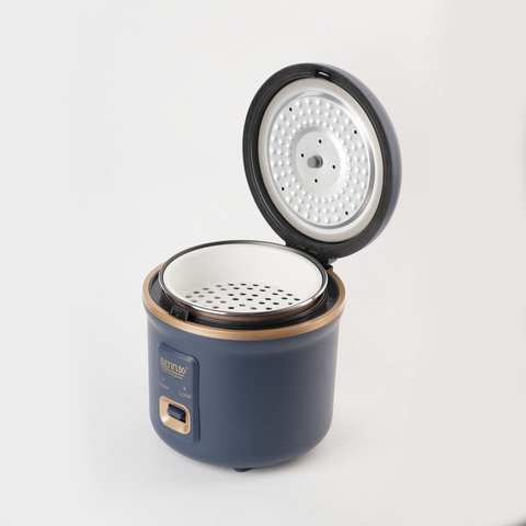 Nồi Cơm Điện Mini Bennix BN-010HC 1L - Thiết Kế Gọn Nhẹ, 2 Chế Độ Nấu, Phù Hợp Sinh Viên và Gia Đình Nhỏ, Màu Trắng Kem và Xanh Coban