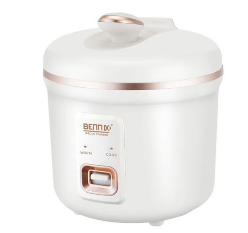 Nồi Cơm Điện Mini Bennix BN-010HC 1L - Thiết Kế Gọn Nhẹ, 2 Chế Độ Nấu, Phù Hợp Sinh Viên và Gia Đình Nhỏ, Màu Trắng Kem và Xanh Coban