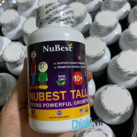 Viên uống NuBest Tall 10+ hỗ trợ tăng chiều cao cho bé từ 10 tuổi - Bổ sung Canxi và Vitamin D cho sự phát triển xương khỏe mạnh