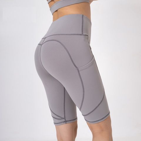 Quần Biker Short Tập Gym Yoga QL210410 Lưng Cao - Chất Liệu Co Giãn, Thấm Hút Mồ Hôi, Nâng Mông Hoàn Hảo Cho Nữ