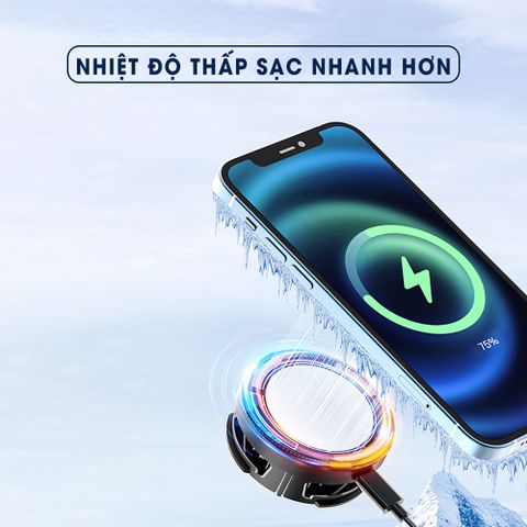 Quạt Tản Nhiệt Điện Thoại Sidotech CX02 - Nhỏ Gọn, Làm Mát Nhanh, LED RGB, Phù Hợp Mọi Kích Thước Điện Thoại