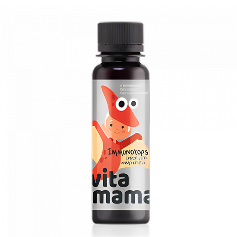 Siberian Vitamama Immunotops Syrup - Siro Tăng Đề Kháng Cho Trẻ 4-10 Tuổi, Hỗ Trợ Bổ Sung Vitamin C và Chất Xơ Tự Nhiên