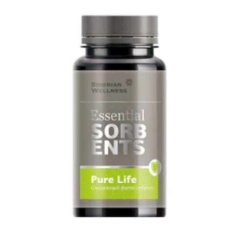 Bột Hỗ Trợ Nhuận Tràng Siberian Wellness Essential Sorbents Pure Life - Giúp Tiêu Hóa, Ngừa Táo Bón, Thanh Lọc Cơ Thể 80g