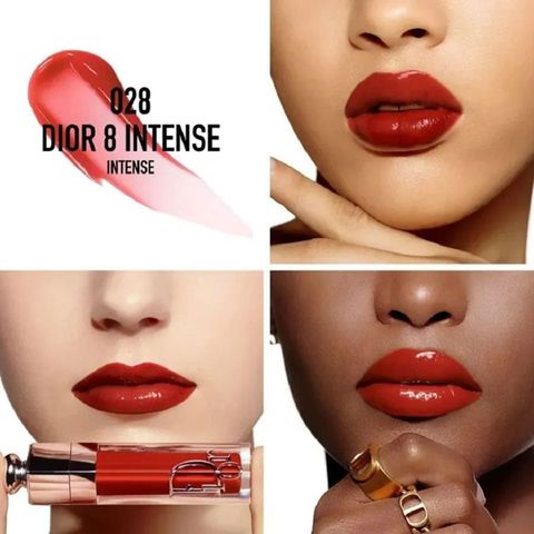 Son Dưỡng Môi Dior Maximizer 028 Dior 8 Intense - Màu Đỏ Gạch Cao Cấp, Căng Mịn, Bảo Vệ Môi, Phù Hợp Mọi Tông Da