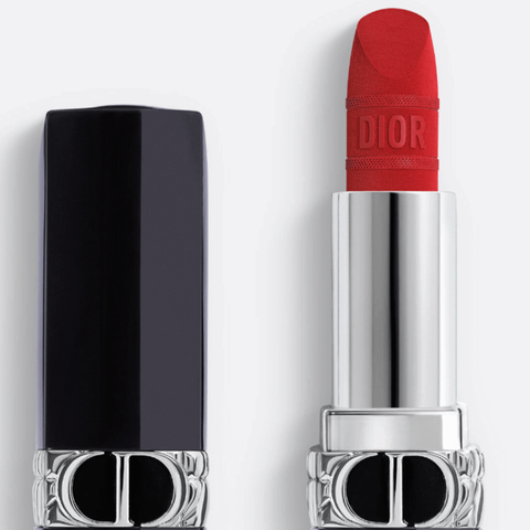 Son thỏi Dior Rouge Mitzah Velvet 999 Limited Edition màu đỏ thuần - Son môi cao cấp sang trọng, bám màu lâu 16 giờ, phong cách độc đáo