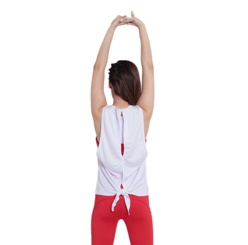 Tanktop Nữ Tập Gym, Yoga Thắt Nơ Lưng - Chất Vải Co Giãn 4 Chiều, Thấm Hút Tốt - AB30024 Tự Tin Khi Tập Luyện