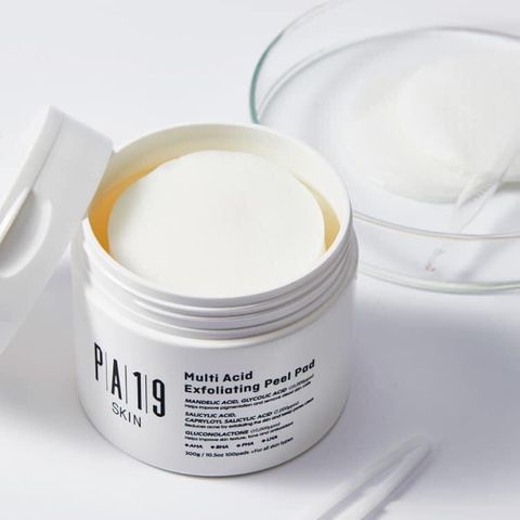 Toner Tẩy Tế Bào Chết PA19 Skin Multi Acid Exfoliating Peel Pad - 100 Miếng, Dưỡng Da Chống Oxy Hóa, Phù Hợp Với Mọi Loại Da