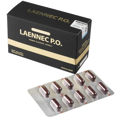 Viên uống nhau thai Laennec P.O. Human Placental - Hỗ trợ trẻ hóa, trắng da, cải thiện nếp nhăn cho phụ nữ trên 30 tuổi