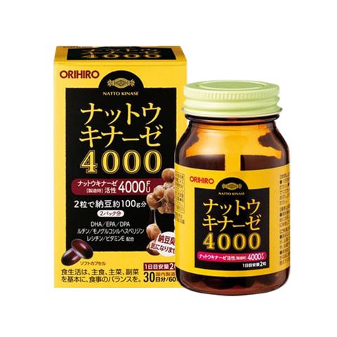Viên uống Orihiro Nattokinase 4000FU Nhật Bản
