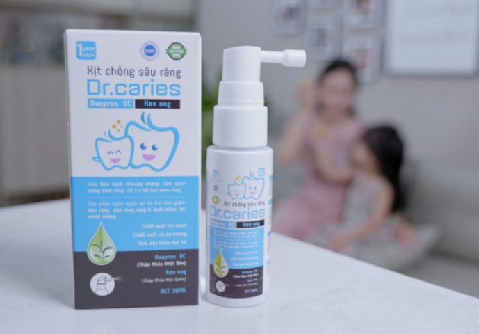 Xịt Ngừa Sâu Răng Dr.Caries Cho Bé Từ 1 Tuổi - Chai 30ml Chiết Xuất Tự Nhiên, An Toàn, Hỗ Trợ Chăm Sóc Răng Miệng Hàng Ngày