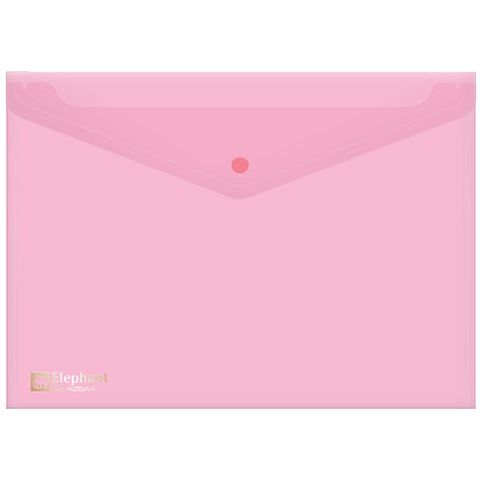 Bìa Nút Nhựa Đựng Hồ Sơ Elephant 425A4 - Chất Liệu PP Chống Thấm Nước, Nhiều Màu Sắc Đa Dạng, Tiện Lợi Lưu Trữ Tài Liệu