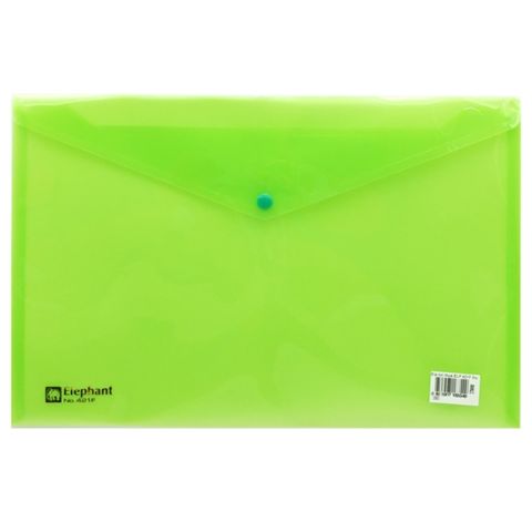 Bìa Nút Nhựa Elephant 421F - Bảo Vệ Tài Liệu Không Nhăn, Khổ F, Chất Liệu PP Chống Thấm Nước - Lựa Chọn Văn Phòng Hữu Ích
