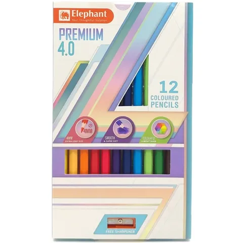 Bộ bút chì màu Elephant Premium 4.0 ngòi 4mm