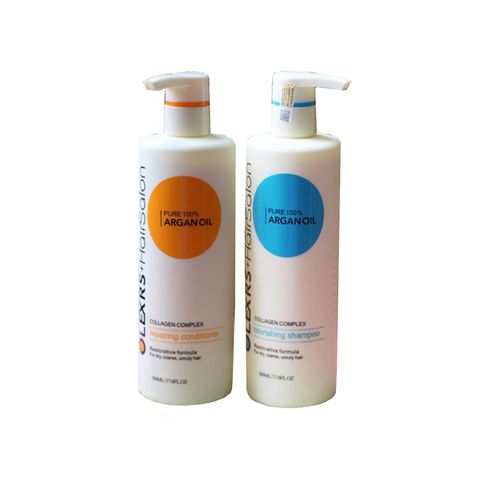 Bộ gội xả Olexrs Hair Salon Argan Oil Collagen Complex 500ml - Dưỡng tóc chuyên nghiệp, giúp mọc tóc và chống khô xơ, bóng mượt hơn