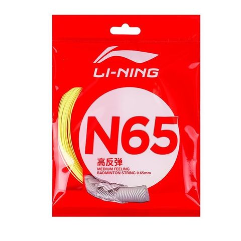 Dây Cước Căng Vợt Cầu Lông Li-Ning N65 - Đường Kính 0.65mm, Trợ Lực 10/10, Độ Nảy Tốt cho Người Chơi Thích Tấn Công