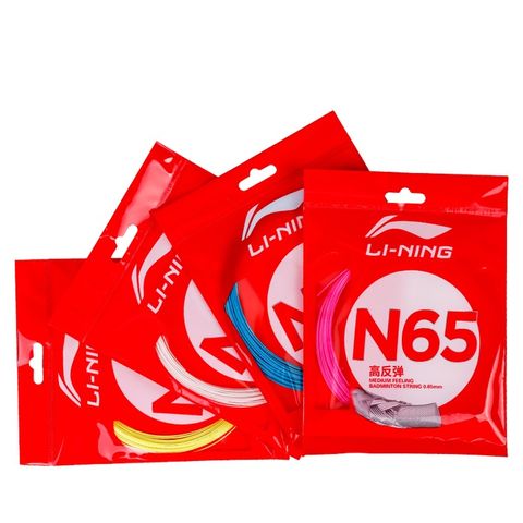 Dây Cước Căng Vợt Cầu Lông Li-Ning N65 - Đường Kính 0.65mm, Trợ Lực 10/10, Độ Nảy Tốt cho Người Chơi Thích Tấn Công