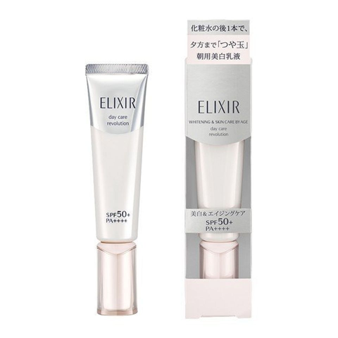 Kem Dưỡng Trắng Da Ban Ngày Shiseido Elixir Whitening Care by Age SPF 50+ - Chăm Sóc Da, Bảo Vệ Ánh Nắng, Giảm Thâm Nám