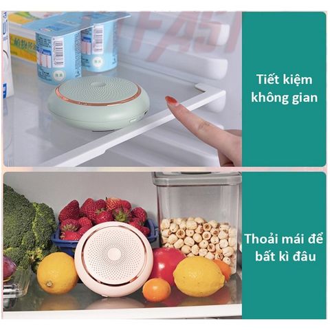 Máy Khử Mùi Tủ Lạnh Mini Công Nghệ Ozone CTFAST CY-06 - Khử Trùng 360 Độ, Pin 1200mAh, Loại Bỏ Vi Khuẩn Tối Đa