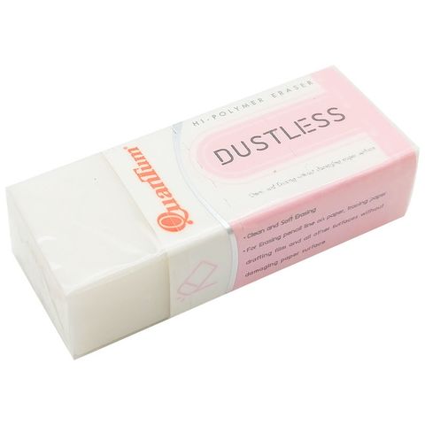 Set 10 Gôm Tẩy Bút Chì Dustless Quantum QE680-48 - Ít Bụi, Thiết Kế Nhỏ Gọn, Dễ Dàng Tẩy Xóa Vết Bút Chì, An Toàn Cho Trẻ Em