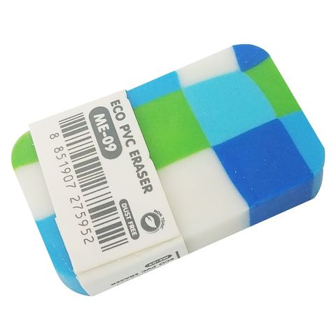 Set 10 Gôm Tẩy Bút Chì Masterart Fancy Eraser ME-09 - Gôm Tẩy Nhiều Màu, Dẻo Dai, Không Bám Bụi, Đồ Dùng Học Tập Chất Lượng