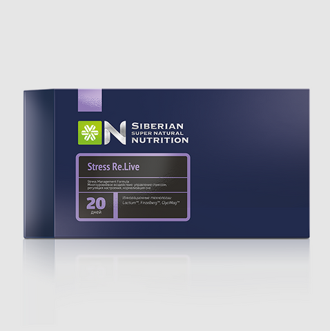 Viên Uống Hỗ Trợ Giấc Ngủ Siberian Super Natural Nutrition Stress Re.live - Giảm Căng Thẳng, Tăng Cường Tâm Trạng, Cải Thiện Giấc Ngủ