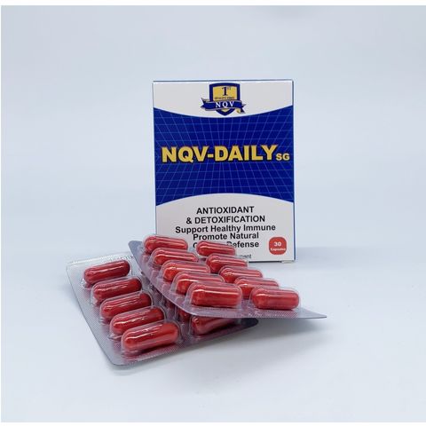 Viên uống tăng cường sức khỏe NQV-Daily SG - Hỗ trợ miễn dịch, chống lão hóa với Vitamin và Glutathione - 30 viên tiện dụng