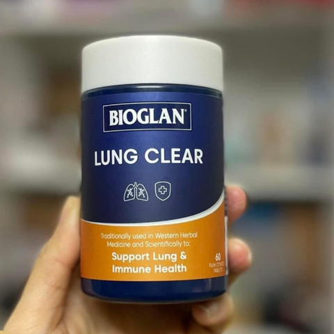 Viên uống thanh lọc phổi Bioglan Lung Clear 60 viên - Hỗ trợ làm sạch phổi, giảm ô nhiễm & tăng cường hô hấp tự nhiên