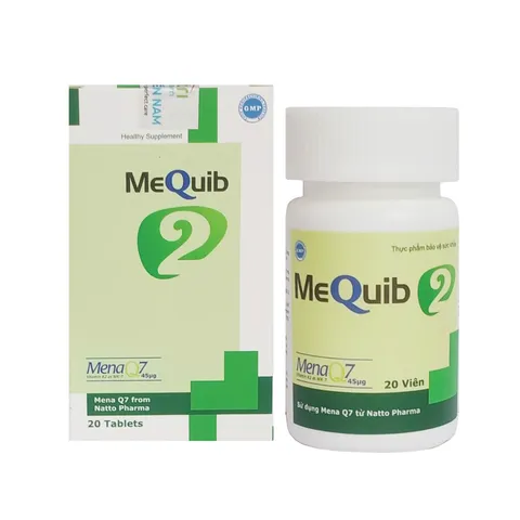 Viên uống Mequib 2 giúp bổ sung Vitamin D3 và Vitamin K2