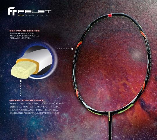 Vợt Cầu Lông Felet Blink Sword 2 Blue - Thiết Kế Hiện Đại Cho Người Chơi Phòng Thủ, Phản Tạt Nhanh, Dụng Cụ Thể Thao Chất Lượng Cao
