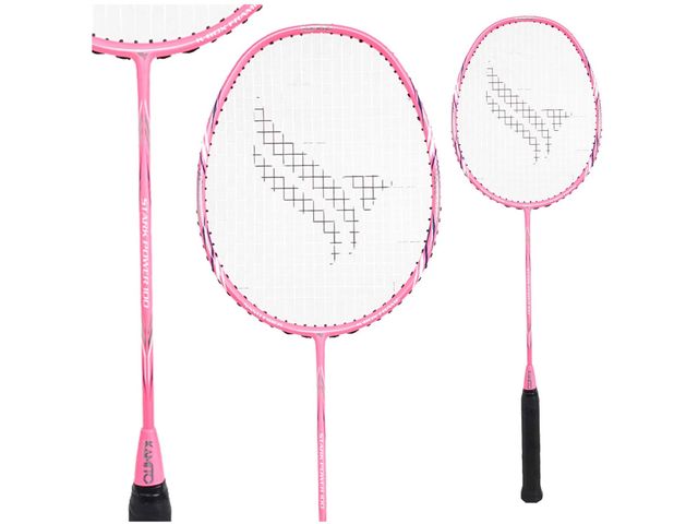 Vợt Cầu Lông Kamito Stark Power 100 - Vợt Dễ Chơi Cho Người Mới, Màu Xanh & Hồng, Thân Vợt Carbon Siêu Cứng