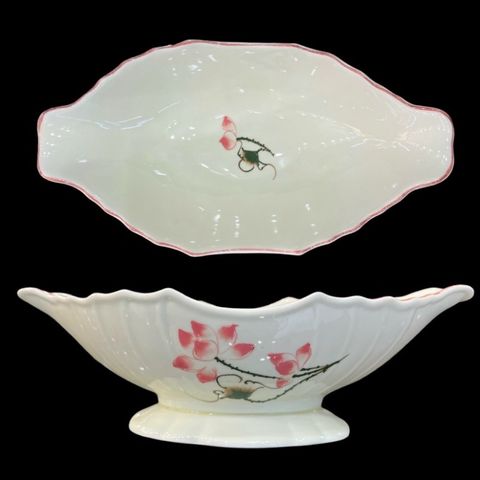 Bát Thuyền Đựng Bày Gà Nguyên Con Đế Liền Gốm Sứ Bát Tràng Cao Cấp - Sản Phẩm Thủ Công An Toàn, Đun Nóng Trong Lò Vi Sóng