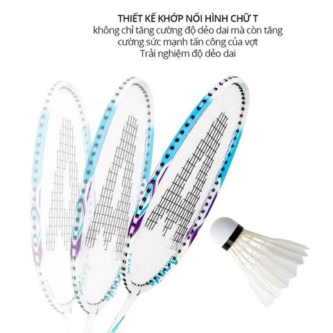 Bộ 2 Vợt Cầu Lông Agnite F2132 Khung Carbon Siêu Nhẹ - Tay Cầm Da PU Chống Trượt, Phù Hợp Người Mới Chơi