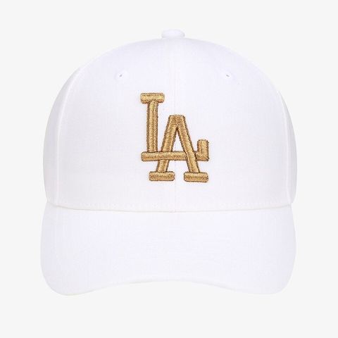 Mũ lưỡi trai MLB Metal Logo LA Dodgers 32CPIG111-07W màu trắng