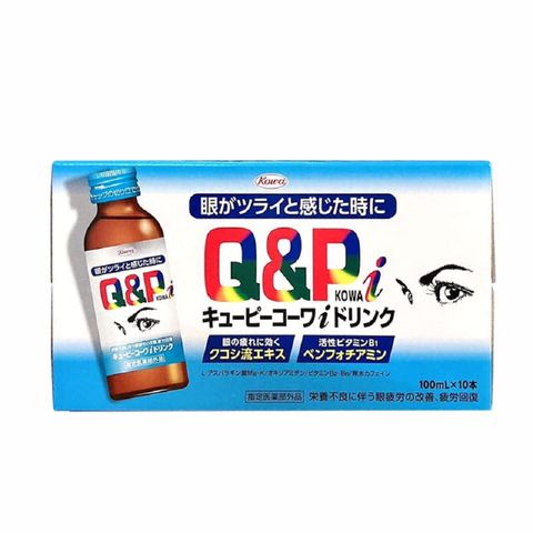 Nước Uống Bổ Mắt Kowa Q&P Nhật Bản - Giải Pháp Giúp Tăng Cường Thị Lực, Hương Vị Chanh Ngon Miệng, Hỗ Trợ Bảo Vệ Mắt khỏi Tia UV