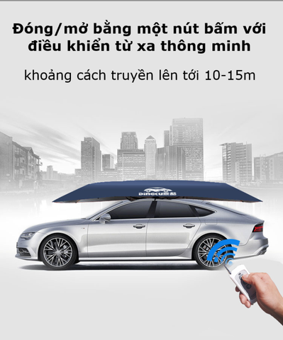 Ô Che Nắng, Che Mưa Xe Hơi Thông Minh Dingku - Giải Pháp Hiện Đại Bảo Vệ Xe Khỏi Nắng Mưa, Thiết Kế Tiện Dụng, Điều Khiển Từ Xa