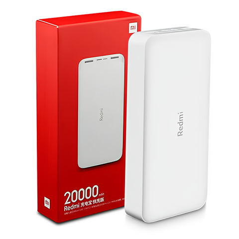 Pin Sạc Dự Phòng Xiaomi Redmi 20000mAh - Sạc Nhanh 18W, 2 Cổng USB, Thiết Kế Gọn Nhẹ, Dùng Được Trên Máy Bay
