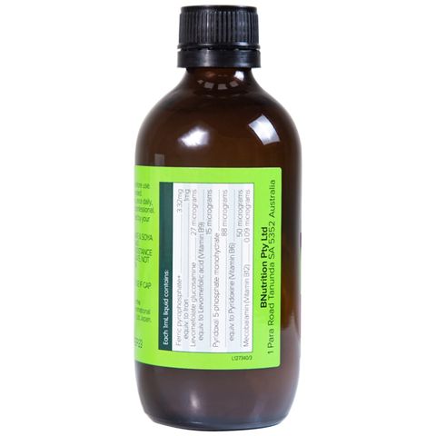 Siro Brauer Kids Liquid Iron với Vitamin B cho bé từ 1 tuổi - Hỗ trợ bổ sung sắt, tăng cường sức khỏe, hương vị trái cây thơm ngon 200ml