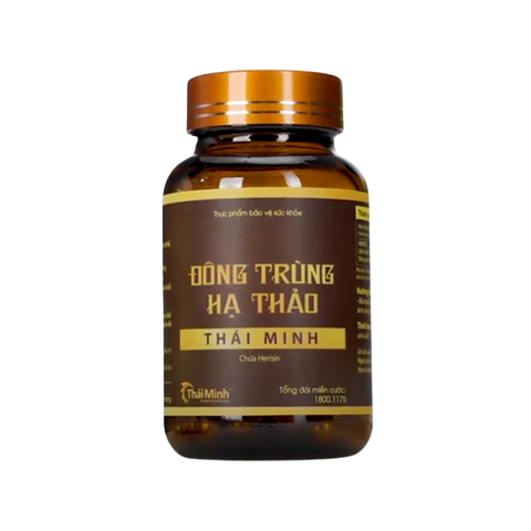 Viên uống hỗ trợ sức khỏe Đông Trùng Hạ Thảo Thái Minh - Giúp tăng cường sức đề kháng và giảm mệt mỏi, 30 viên dễ uống
