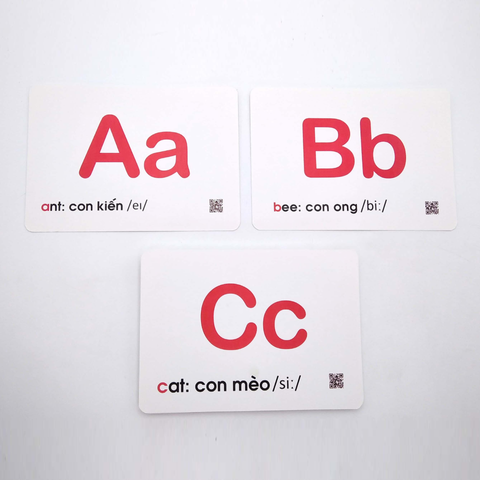 Bộ Thẻ Flashcard Dạy Bé Bảng Chữ Cái Tiếng Anh - 27 Thẻ Học Thông Minh Với Hình Ảnh Sống Động, Phương Pháp Glenn Doman