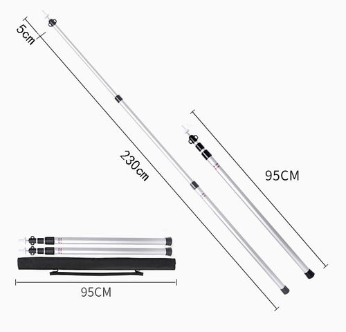 Cọc Căng Lều Bạt Hợp Kim Nhôm 2.3m - Dụng Cụ Cắm Trại Chống Tăng Bền Bỉ, Tiện Dụng Cho Chuyến Đi Dã Ngoại