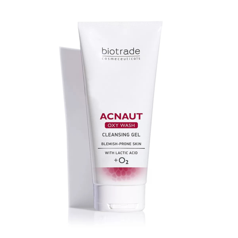 Gel Rửa Mặt Cho Da Dầu Biotrade Acnaut Oxy Wash Cleansing 200ml - Sạch Sâu, Cấp Ẩm, Hỗ Trợ Ngừa Mụn, Phù Hợp Da Dầu và Hỗn Hợp