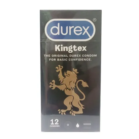 [Hộp 12 chiếc] Bao cao su Durex Kingtex size nhỏ 49mm