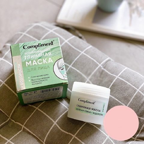 Mặt nạ đất sét xanh tảo biển Compliment Green Clay & Seaweed - Giúp làm sạch, cấp ẩm và làm dịu da cho mọi loại da, 50ml