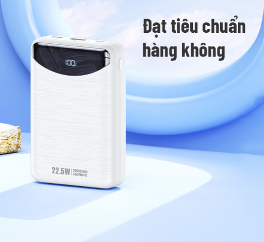 Sạc Dự Phòng Remax RPP-68 20000mAh Sạc Nhanh 22.5W - Thiết Kế Siêu Mỏng, Nhiều Cổng Sạc, Tương Thích Nhiều Thiết Bị