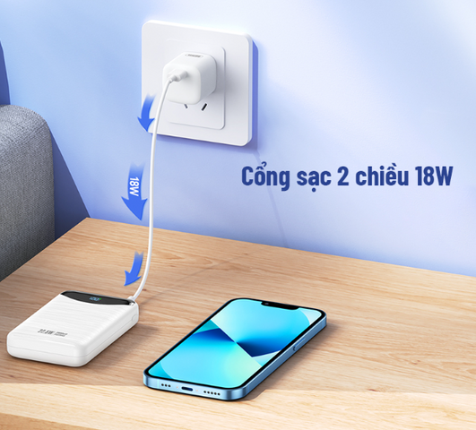 Sạc Dự Phòng Remax RPP-68 20000mAh Sạc Nhanh 22.5W - Thiết Kế Siêu Mỏng, Nhiều Cổng Sạc, Tương Thích Nhiều Thiết Bị
