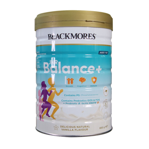 Sữa công thức Blackmores JNR Balance+ cho bé 1 - 10 tuổi, bổ sung DHA, Omega 3, vitamin và khoáng chất - Hỗ trợ phát triển trí não và sức khỏe 400g, 850g