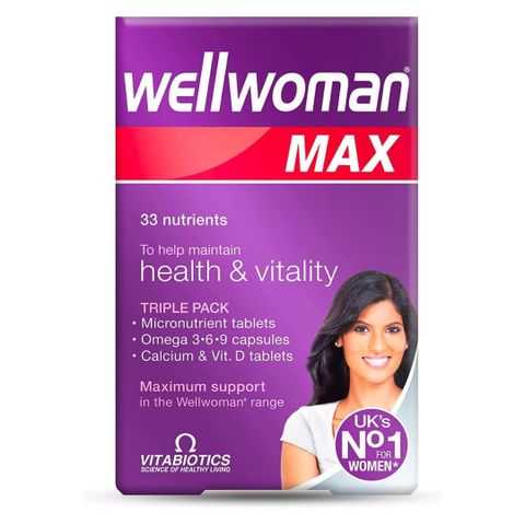 Viên uống bổ sung vitamin cho nữ Wellwoman Max - Thực phẩm chức năng tăng cường sức khỏe và làm đẹp da, tóc, móng - 84 viên
