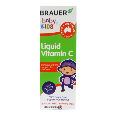 Vitamin C Brauer dạng nước hỗ trợ bổ sung vitamin C cho bé